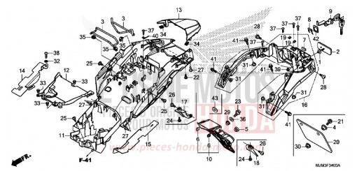 REAR FENDER VFR800FE de 2014